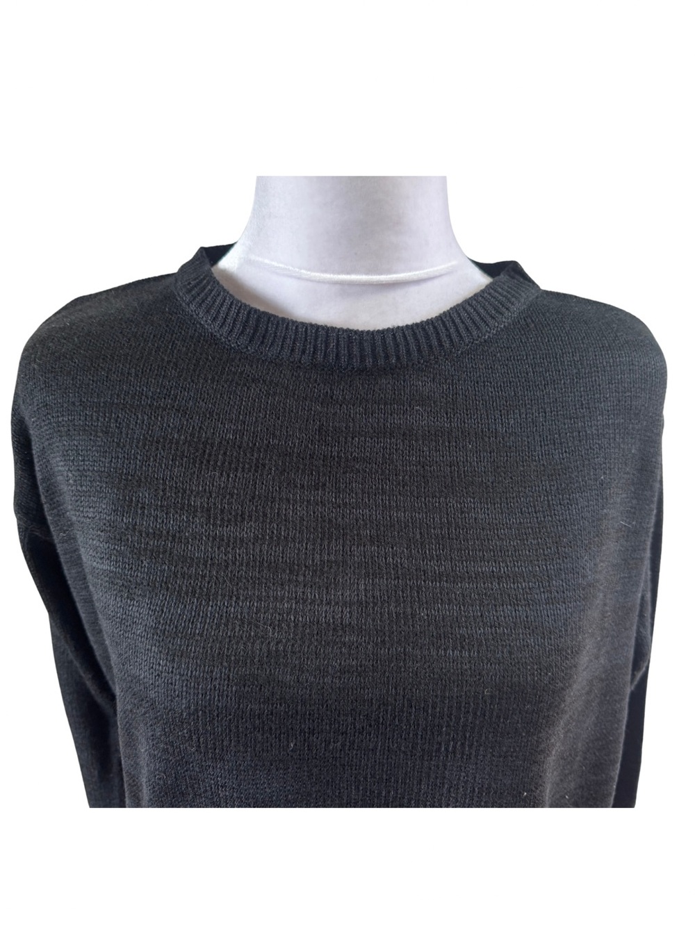 Chan Luu Black Knit High Low Sweater 6-8 Medium - Picture 5 of 8